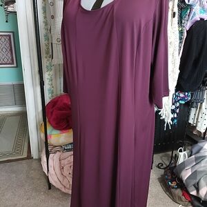 Woman Within Deep Purple Dress 3x